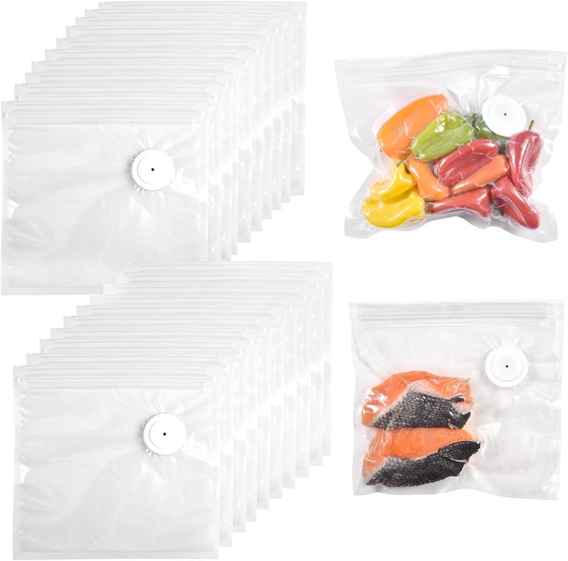 VENMATE Reusable Vacuum Sealer Bags for Food, 15 BPA-Free Medium (10 x 11in) Food Storage Bags, Freezer, Odor-Resistant, Leak-Proof, Compatible with Vacuum Sealers - Image 5